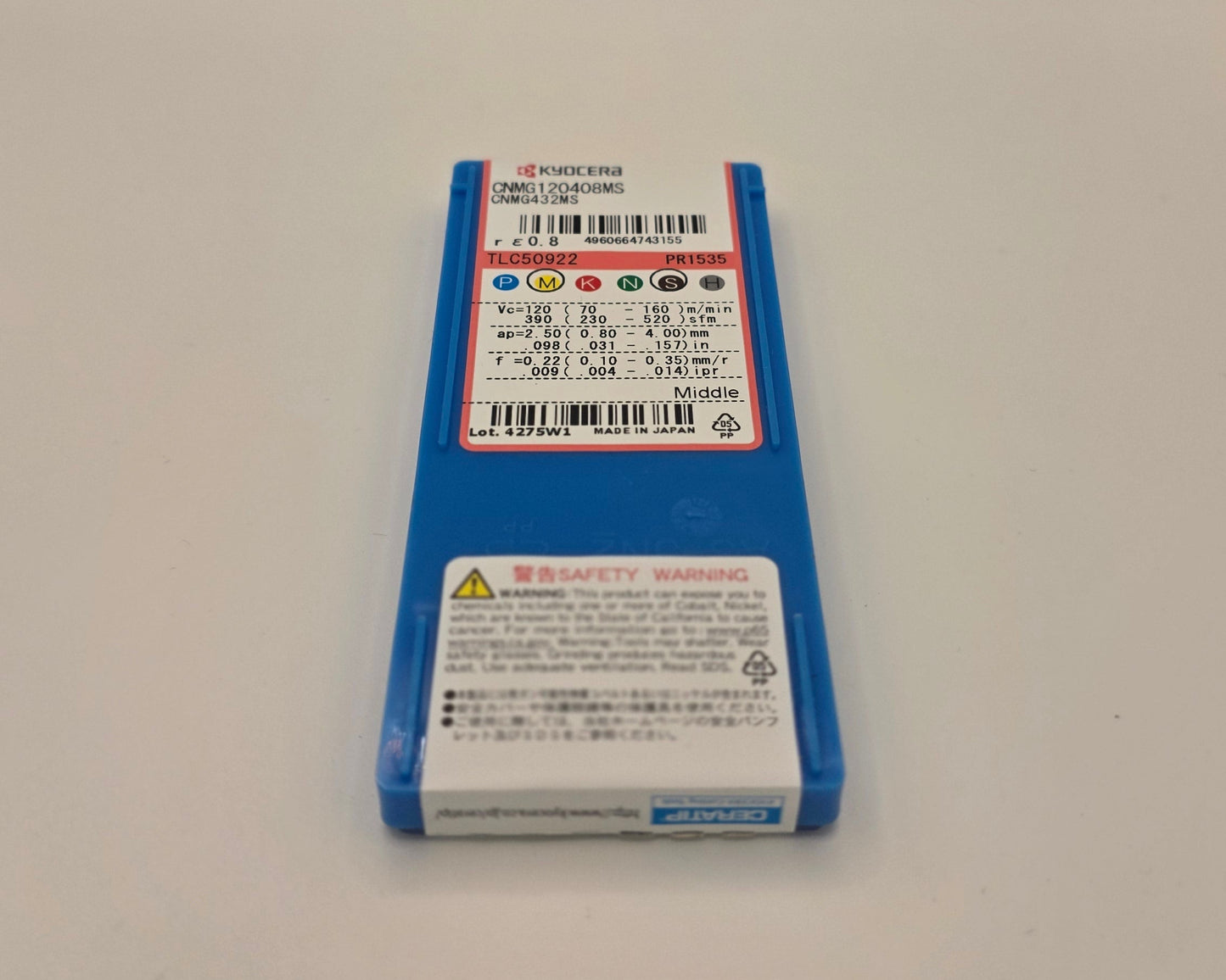 Kyocera CNMG432 MS PR1535 Carbide Turning Insert (10 Pack)