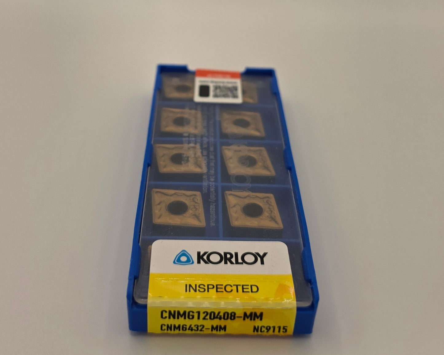 Korloy CNMG432 MM NC9115 Carbide Turning Insert (10 Pack)