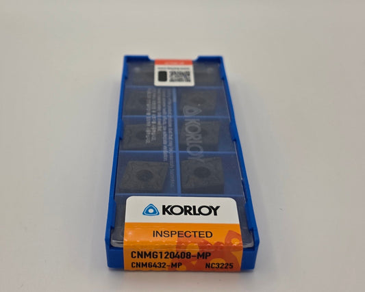 Korloy CNMG432 MP NC3225 Carbide Turning Insert (10 Pack)