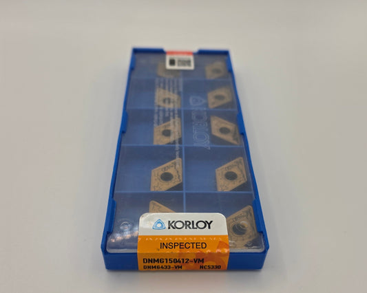 Korloy DNMG433 VM NC5330 Carbide Turning Insert (10 Pack)