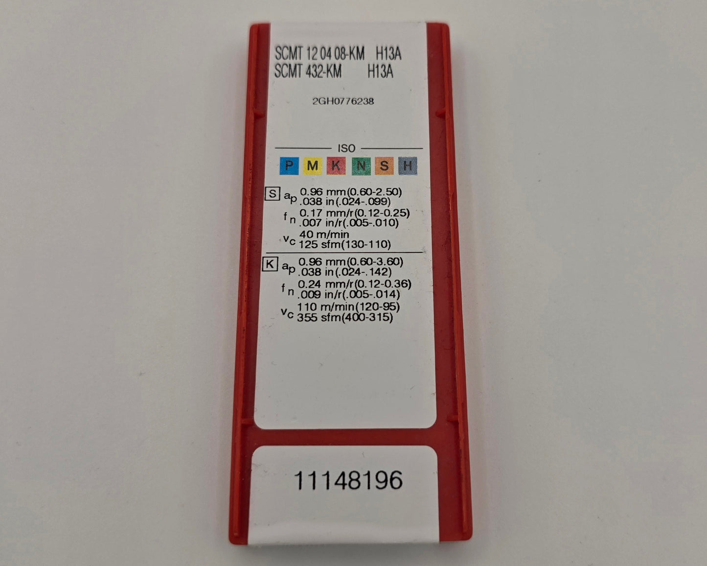 Sandvik SCMT432-KM H13A Carbide Turning Insert (10 Pack)